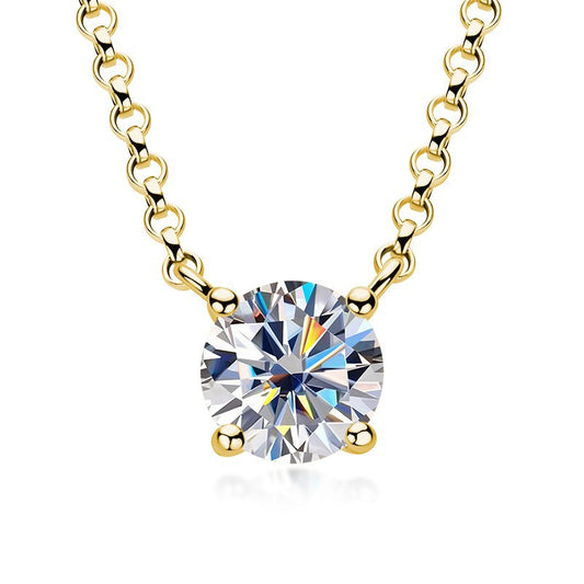 "Ocean Glow" Necklace – 18K Gold Radiance