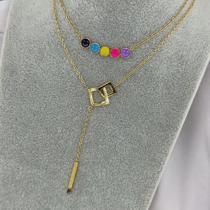 “Golden Bar” Necklace – 18K Modern Minimal Charm
