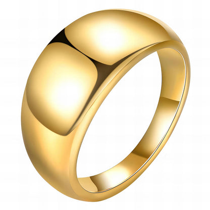 “Round” Ring – 18K Gold Elegance