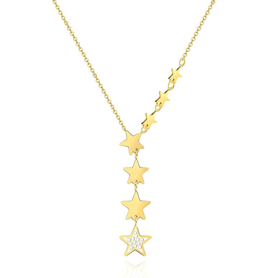 “Stars” Necklace – 18K Golden Shine