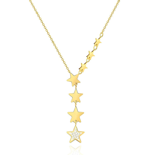 "Stars" Necklace – 18K Golden Shine
