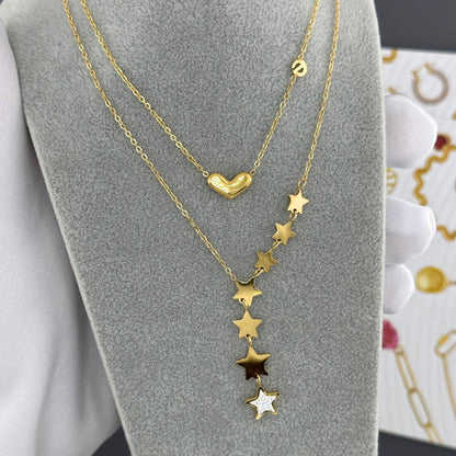 "Stars" Necklace – 18K Golden Shine