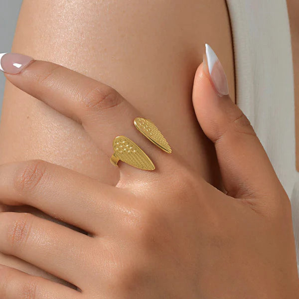 “Wings of Hope” Ring- 18K Premium Gold Plated