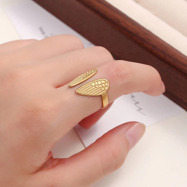 “Wings of Hope” Ring- 18K Premium Gold Plated